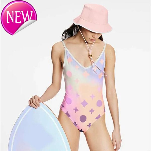 2024 Hochwertiger Designer Badebekleidung Sommer Mode High-End Womens Badeanzug Frauenbadeanzüge Maillot de Bain Beach Sexy Mix Farbspiele