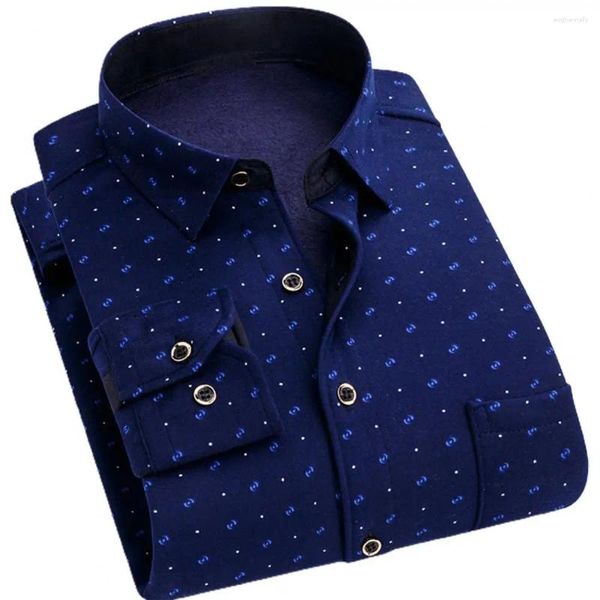 Мужские повседневные рубашки передний пластырь грудь карман мужская клетчатая рубашка весенняя осенняя клетчатая клетчатая кнопка отворота вниз