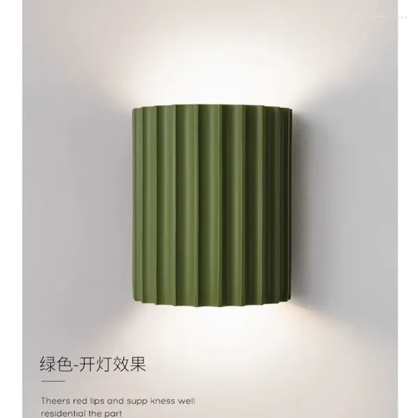 Lampada da parete Design moderno Materiale resina Nordica a forma di zucca corridoio camera da letto Lustre Lustre ILLUMINA