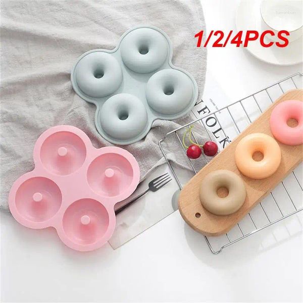 Backformen 1/2/4pcs Donut Formformofenschale Hauswerkzeuge Silikonkuchenform