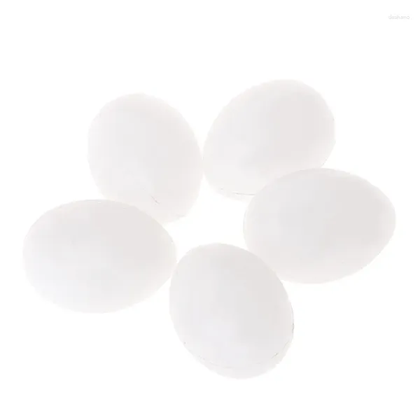 Altre forniture per uccelli 5 pezzi uova artificiali pappagalli solidi parrocchetto di plastica falsa goccia di schiusa