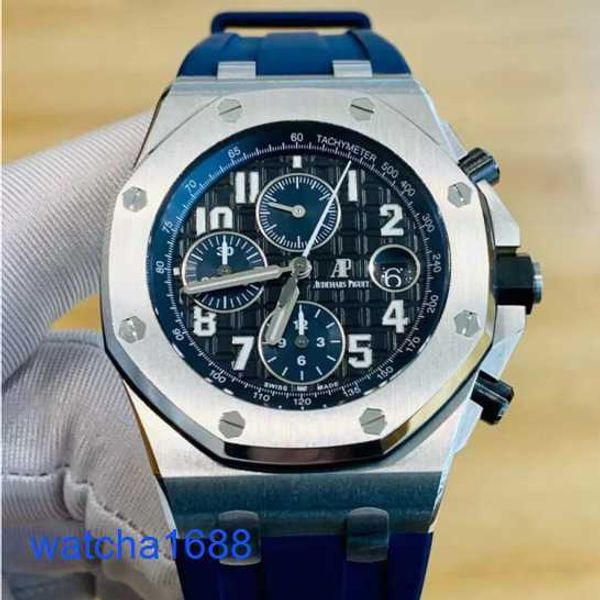 Знаменитость AP Forist Watch Royal Oak Offshore Series 26470 -й Precision Steel Blue Dial Mens Chronological Fashion Leisure Business Machinery Watch