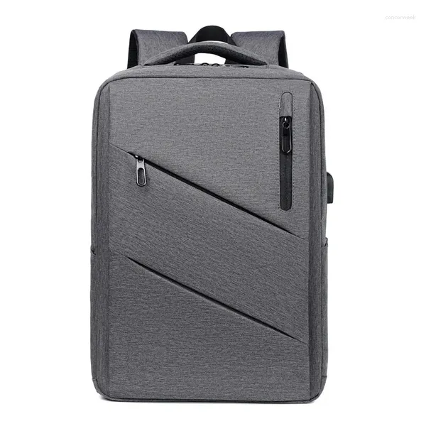 Zaino in zaino Rilibegan Men City Business Backpacks USB Porta di grande capacità Mash Peso Maschio Borsa di stoccaggio maschile