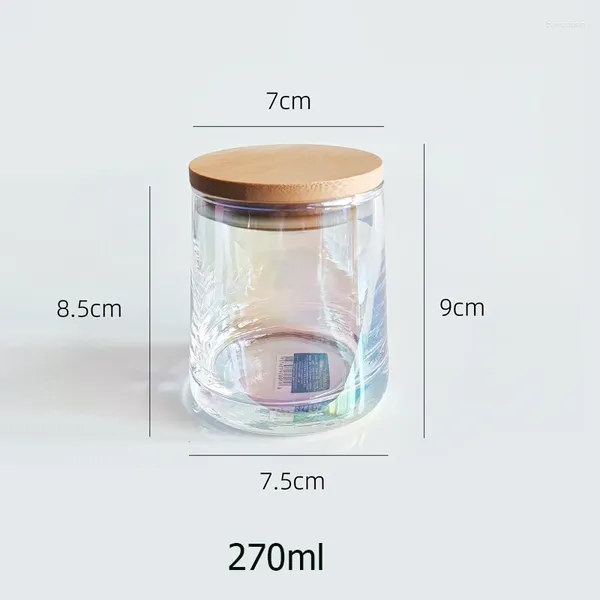 Kerzenhalter Pack mit 6 Gläser mit Deckel für Food Honey Candy Making Supplies Kit