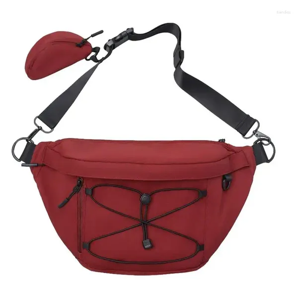 Outdoor-Taschen vor Frontschlingen Taschen mehrfach Tapel für Reisewanderungen und Sports Leichtes Crossbody-Rucksack wasserdicht