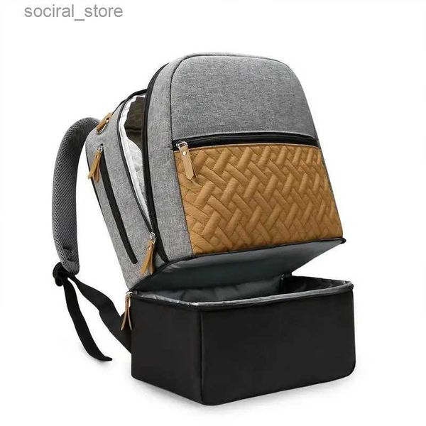 Trägerschlingen Rucksäcke Baby Wickelbeutel Wärme Konservierungstravel Rucksackträger für Baby -Reisegetriebe große Multifunktionstasche für Taschen für nasse Wischtücher L45