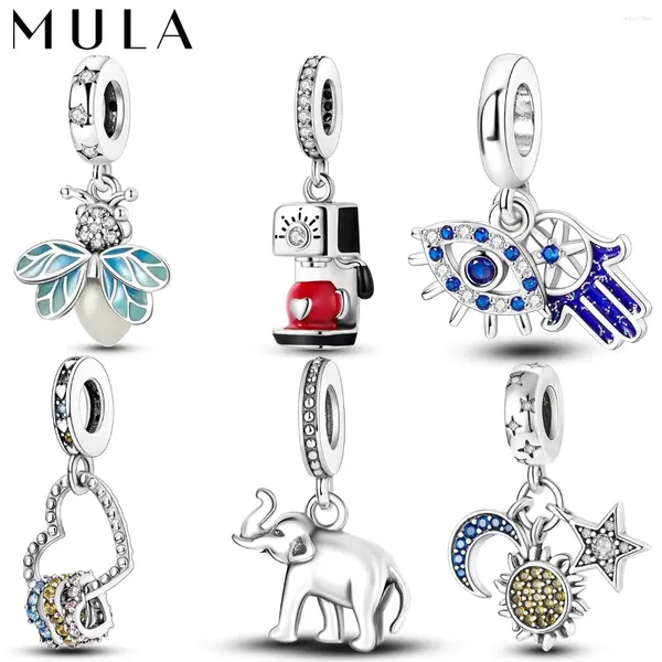 Charms Mula 1pc Silver Plated Dangle Fit Original Chain Chain Charm Bracelet Jewelry Gift for Women