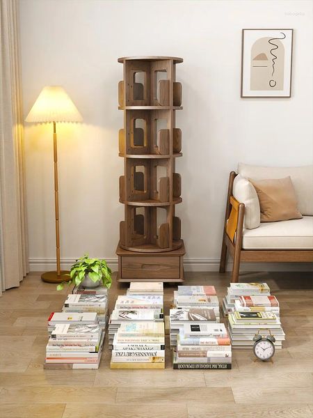 Dekorative Teller Haushalt Bücherregal Wohnzimmer Massiv Holzboden bewegliche Lagerregal