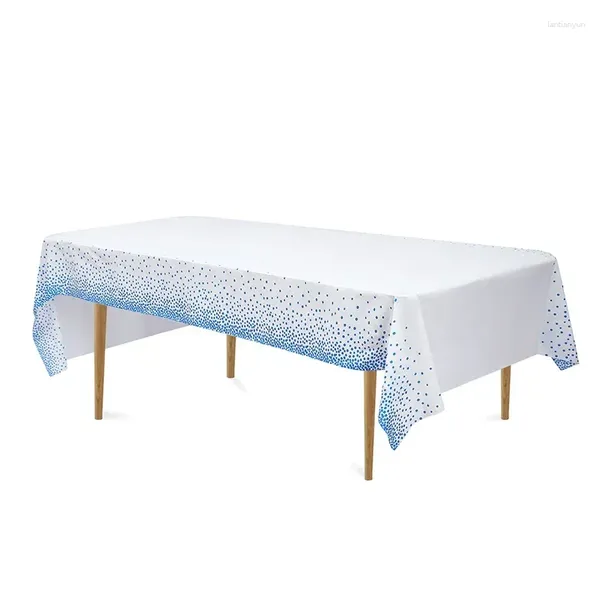 Toalha de toalha de mesa toalhas de mesa descartáveis para mesas de retângulo Capas de panos de confetes de confetes