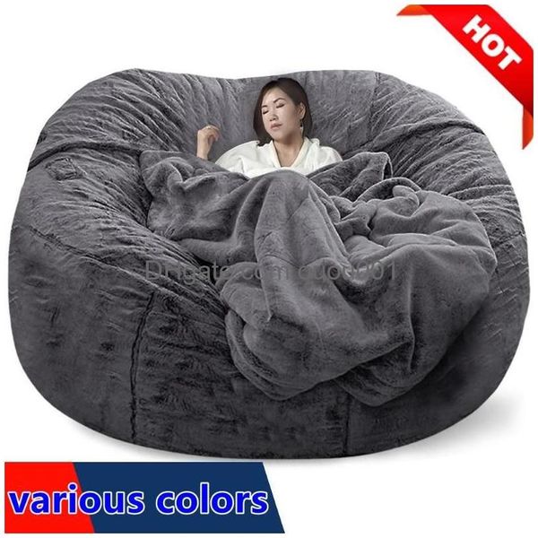 Camp Furniture Nt Beag Sofa er groß xxl Keine ausgestopften Bohnenbeutel Pouf Ottoman Stuhl Couch Bett Sitz Puff Futon Relax Lounge Drop Lieferung Dhbwg