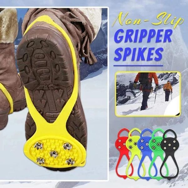 Badmatten universelle Nicht-Rutsch-Gripper Spikes Anti Slip Climbing Snow Walking Studs Eisschuhe