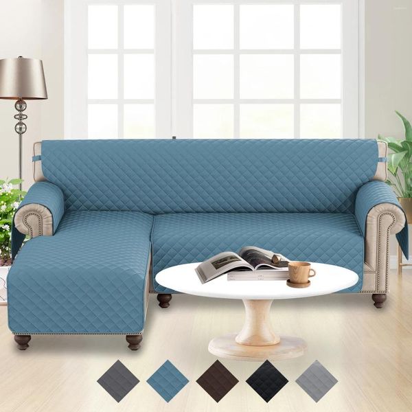 Coperture sedia a forma di forma di divano a filo di divano sezionale chaise longo mobili reversibili