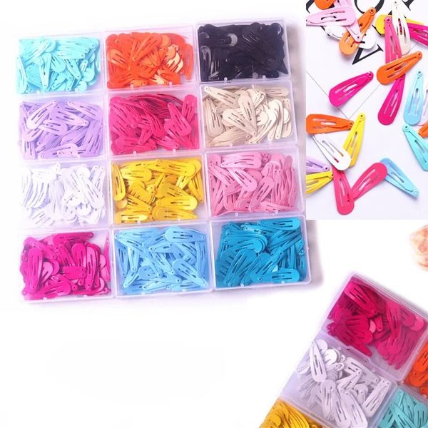 50pcs/set yeni kadınlar kızlar sevimli renkli wagdrop şekli saç tokası tatlı saç klipsleri barrettes kayma klips moda saç aksesuarları