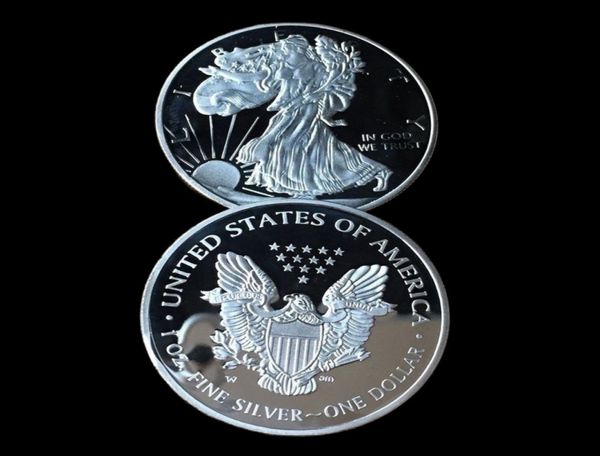 1 унция 999 Серебряные серебряные круглые монеты Eagle American Silver 2000 лет 9960665