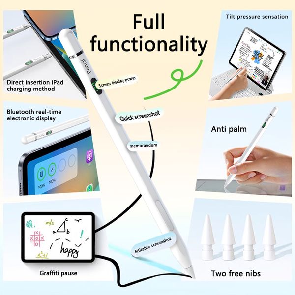 Para Apple lápis Palming Power Power Display Ipad Pen para acessórios para iPad Pro Air Mini Stylus