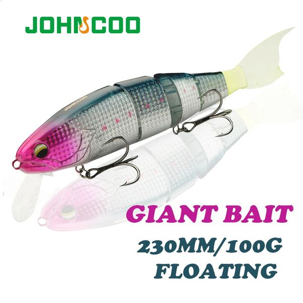 Schwimmköder Joint Fishing Lure Floating Hard Köder mit Ruckfischköder für große Köder Bass Pike Minnow Köder hochqualität 240321