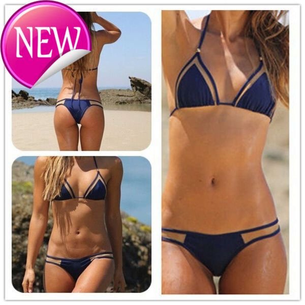 2024 Hochwertiger Designer -Badebekleidung 2016 Neues dreieckiger Sommerstil sexy Badeanzug Micro Mini Beach Verband Netz Bad Biquini für Frauen Brasilien