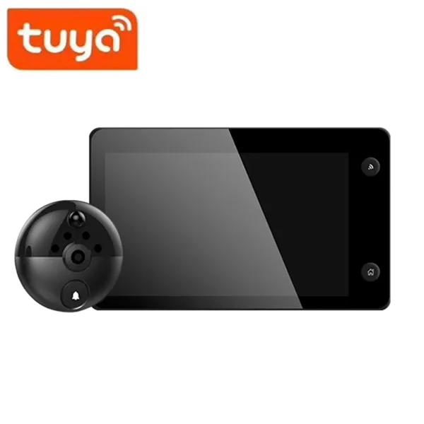 Türklingeln 4.3inch Tuya App WiFi Türklingel Visuelle Tür PeePhole Video Tür Telefon Kamera Pir Home Security Wireless Intercom für iOS Android