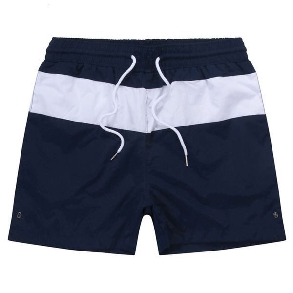 American Casual Quick Trockenhose, Farbblockierung Sport 3-teiliger Strandpolo-Shorts, Herrenkleidung 44