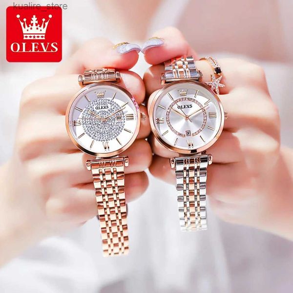 Женские часы Olevs 6892 Luxry Elegant Women Original Top Brand Водонепроницаемый календарь женский запясть