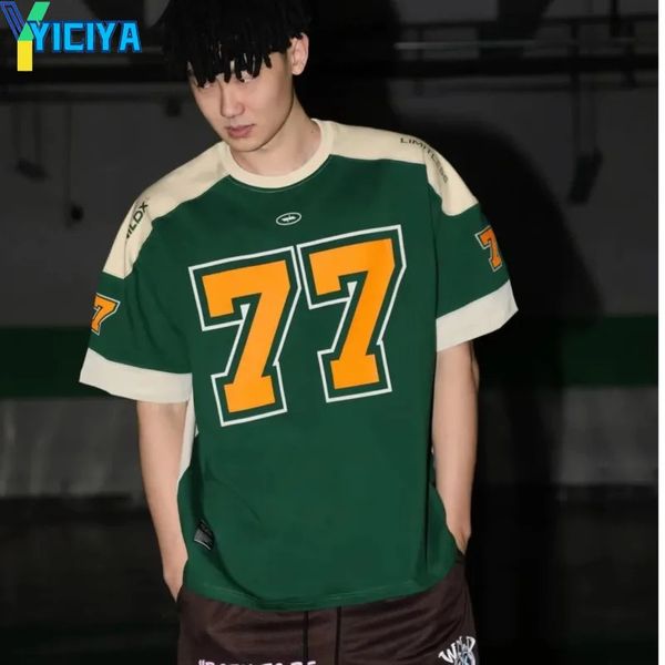 T-shirt Yiciya Y2K UNISEX KPOP SHITHEVE CROP TOP Women T-shirt Hiphop Magliette da maglietta di grandi dimensioni Tee Abbigliamento Fashioni 240325