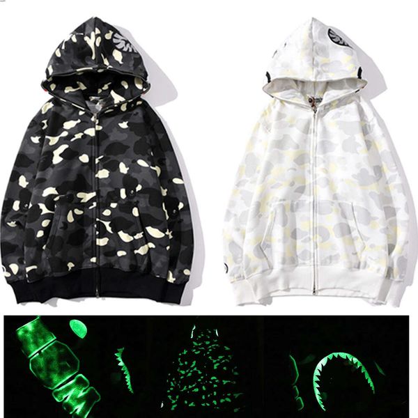 Erkek Tasarımcı Hoodie Sweatshirt Camo Büyük Boy Pamuk Zip Sweaters Hoodys İşlemeli hırka