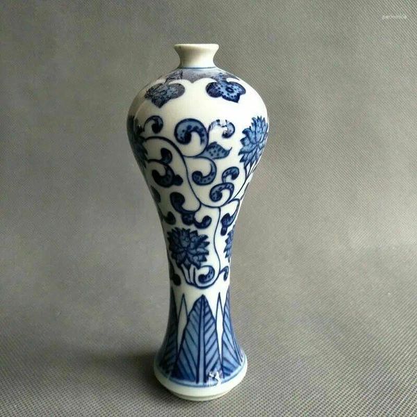 Vasos china requintada pintada à mão Vaso de porcelana azul e branco