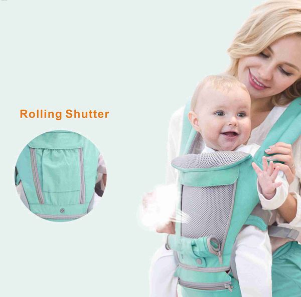 As transportadoras lingam as mochilas de backpack ergonômico respirável Backpack portátil portátil portátil portátil Carrier de bebê Kangaroo Hipseat Heaps Baby Sling Carrier Wrap L45