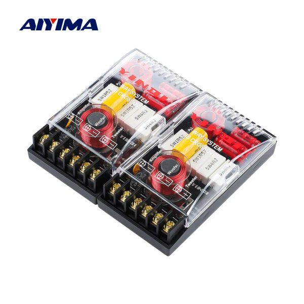 Verstärker aiyima 2pcs Car Crossover 2 Wege Treble Bass Filter Frequenzteiler 200W für 46,5 -Zoll -Lautsprecher