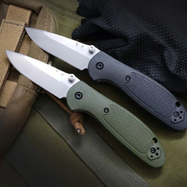 Intercomo ao ar livre Black Green Tactical dobring Knife BM 556 Camping Security Pocket Military Knives Portable EDC Tool