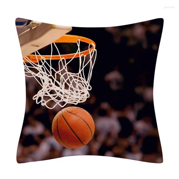 Pillow Football Basketball Rugby gedrucktes Gehäuse Kissenbezug Home Decor Cover Sofa Auto Dekorative Wurf