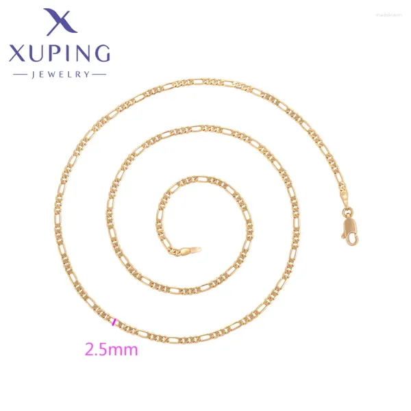 Ketten Xuping Schmuck Ankunft Einfach 50 cm 60 cm Kette Anhänger Halskette aus goldener Farbe Frauen Männer exquisites Geschenk x000441947