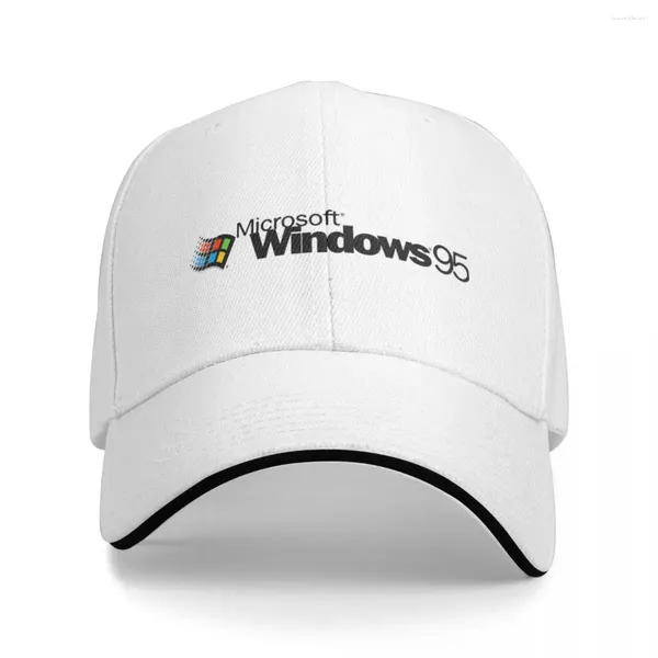 Ballkappen 2024 Sommer Baseball Cap Windows 95 Computer System Merch für Unisex Trucker Casual Headwear Verstellbar