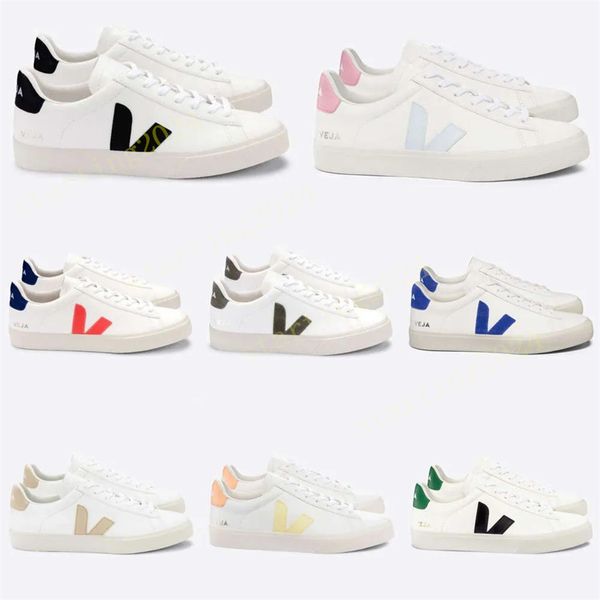 2024 Sapatos novos franceses Brasil Brasil Vida de baixo carbono verde Cotton Glod Cotton Flats Sneakers Women Women Casual Classual White Designer Shoes Mens saltos 36-45 T46