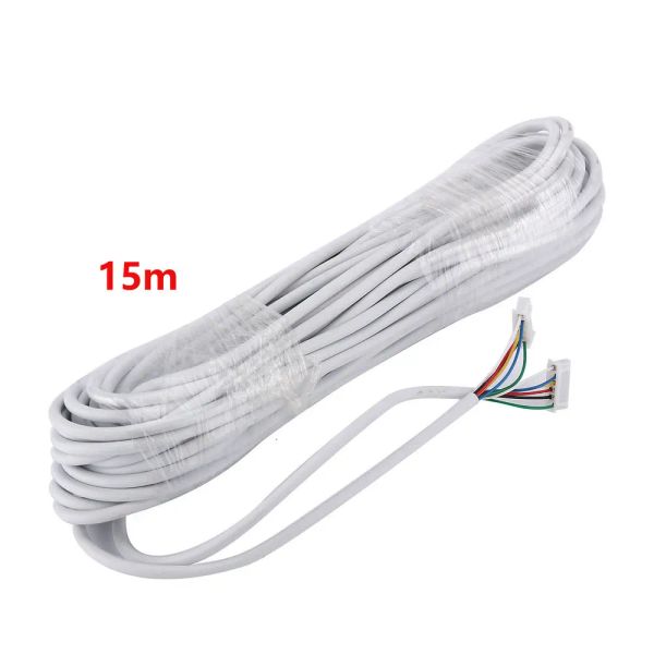 Türklingel 15m 2.54*6P 6 Kabelkabel für Video -Intercom -Farbvideor -Türtürklassen Kabel -Gegenstands -Kabel