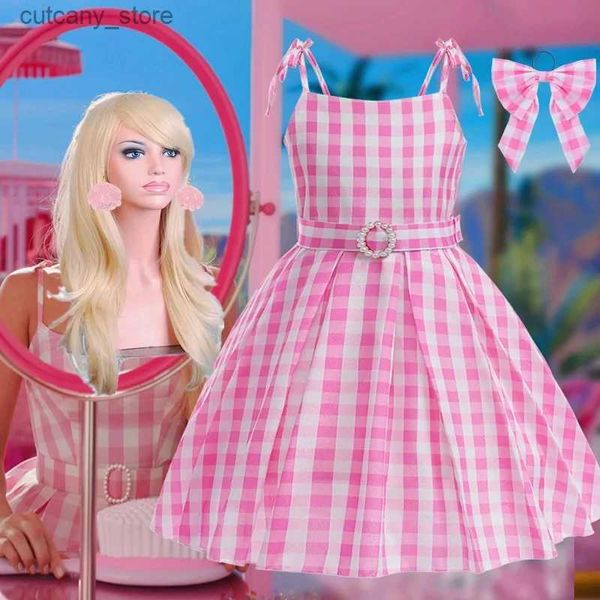 Mädchenkleider Barbi Kleidung für Kinder Mädchen Barbi Pink Kleid für Mädchen Halloween Kostüme Film Barbi Girls Prinzessin Kleid für Geburtstagsfeier L240402