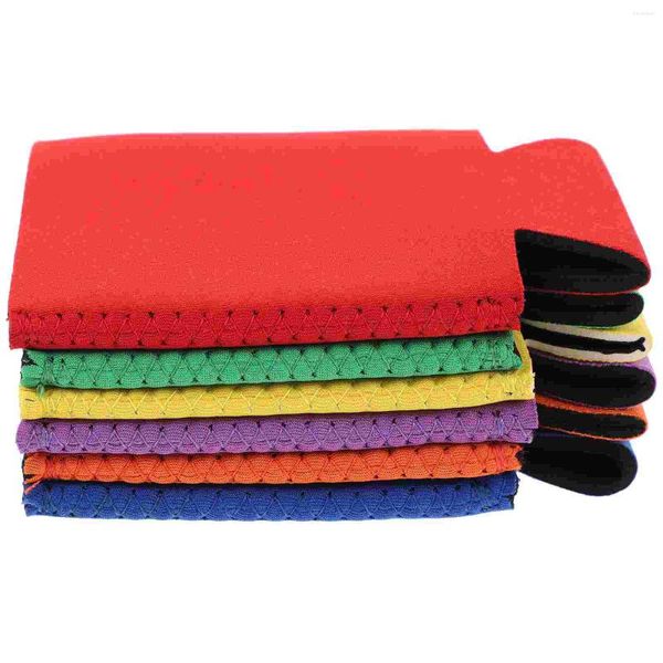 Canecas de 6 PCs Suporte de lata de copo de mangas de traje de garrafa para bebidas frias cerveja Mantenha a capa fria