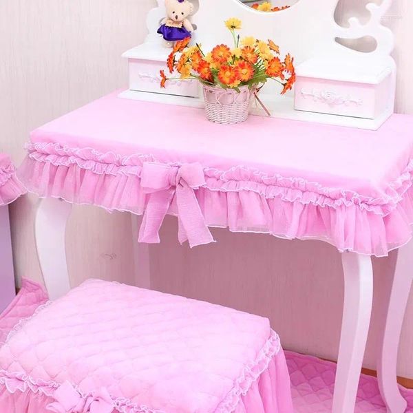 Крышка стулья романтическое макияж -стул Cover Cover Beeding Piano Decorative Flound Seat Cushion Saudized Table