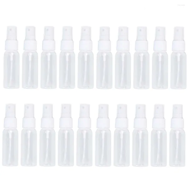 Garrafas de armazenamento 20 PCs Recipientes de plástico portátil Spray Garmand Recarregável com maquiagem de álcool