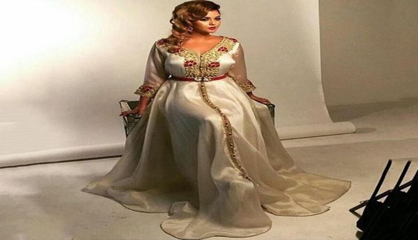 Crema Colore crema marocchino caftan madre degli abiti da sposa abito da sera vestido de renda sposo madre formale abito da sera formale 7015867