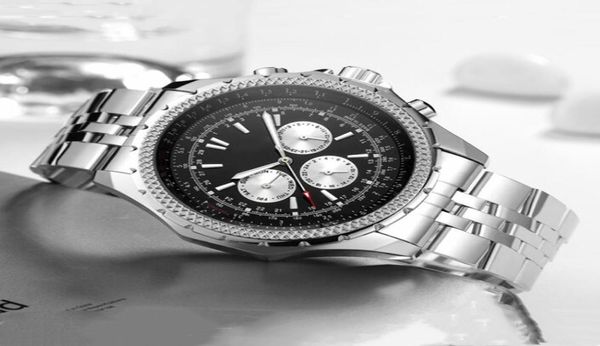 Big Dial Men Mechanical Automatic Watch Navitimer Design Mens Uhren Militär Sportart Edelstahl Armbandwatch Top Brand Limited5867393