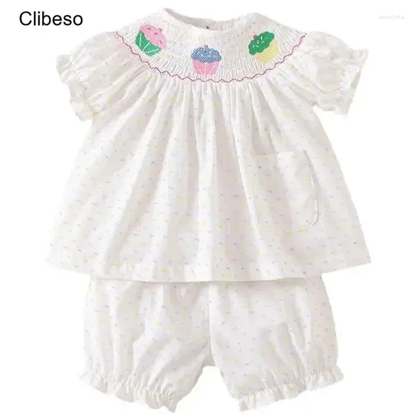 Kleidungssets 2024 Clibeso Sommer Kinder Baby Girls Kurzärmel