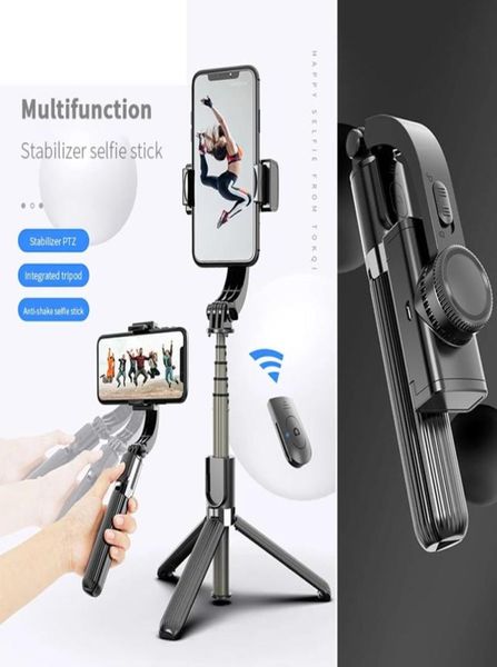 Bluetooth Handheld Gimbal Stabilizer Telefone Mobile Selfie Stick Stand Ajuste Stand para iPhoneHuawei8239447