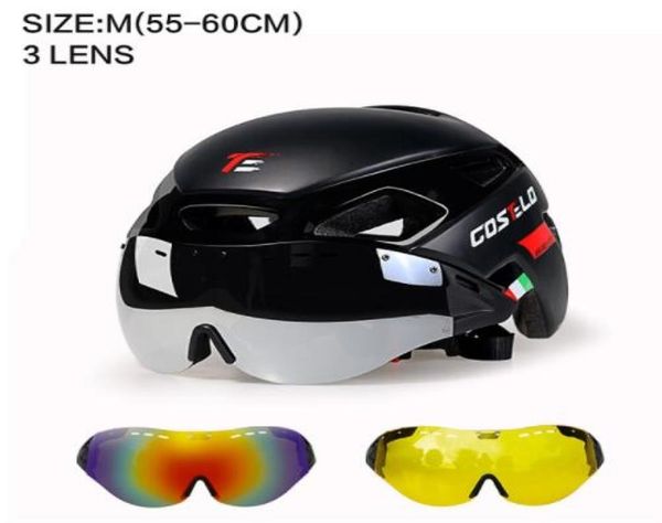 Capacete de ciclismo Costelo 4 cores MTB Mountain Road Bike capacete Capacete de bicicleta Casco Speed Airo RS Ciclismo óculos Bicicleta3276679