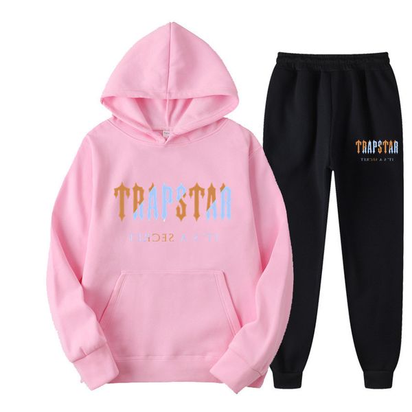 Designer Hoodies Tracksuits Trapstar Sweatshirts Sets zwei 2 -teilige Damen -Fashion Sports -Tracksuit Sporty Long Sleeves Pullover Houlded Street Sportwear