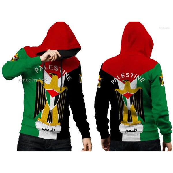 Hoodies IFPD 3D Printed Hoodie Palestine Flagge Sweatshirt Frühling Herumn Casual Sweatshirts Herren Pullover Top Streetwear Emodern888