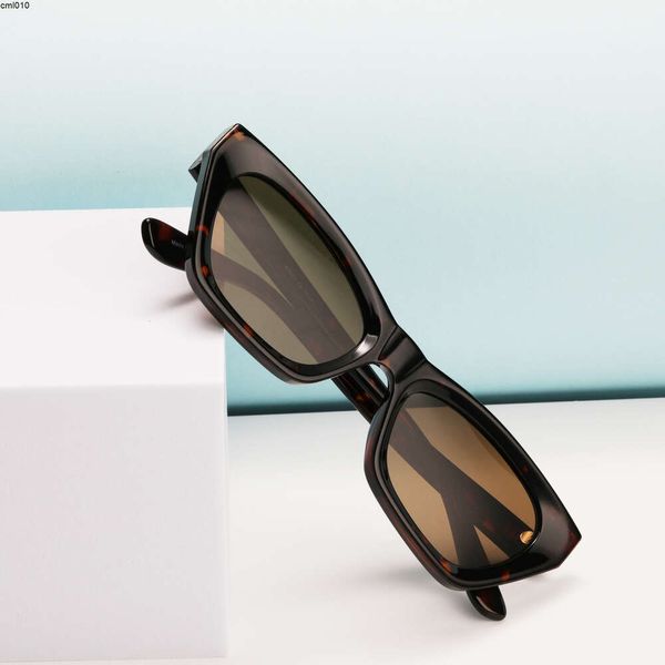 Novos óculos de sol polarizados da moda com micro gato de olho pequeno para o estilo elegante agulha plana TR três mais duas dobradiças N2S6