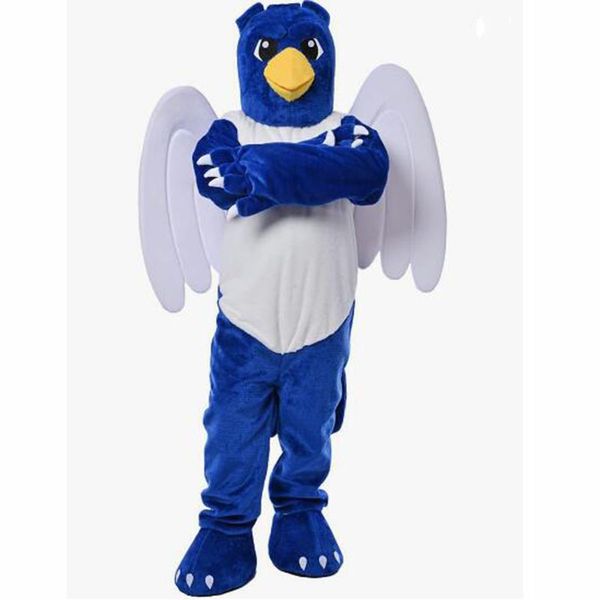 2024 Горячие продажи Хэллоуин Блю Ил с крыльями костюм талисмана