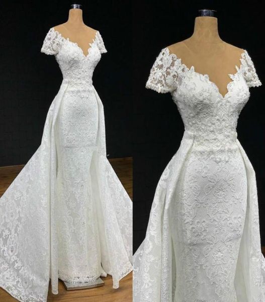 Дубайский арабский великолепный роскошный плюс размер свадебные платья принцессы с съемным поездом кружев