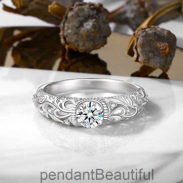 Jz289 платиновая подключенная имитация алмазного кольца барокко женская 60 центов циркона кольцо тикток, сеть красные украшения